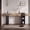 Oak 63", variant on OMCHOM 71" Narrow Console Table, Behind Couch Table with Outlet, Long Entryway Table with Open Storage, Modern Asymmetrical Sofa Table Behind Couch for Living Room, Entrance,Hallway,Walnut