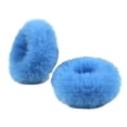 thumbnail image 1 of 2Pcs Bright Color Simple Hair Ties Handmade Faux Rabbit Fur Furry Scrunchies Hair Accessories, 1 of 11