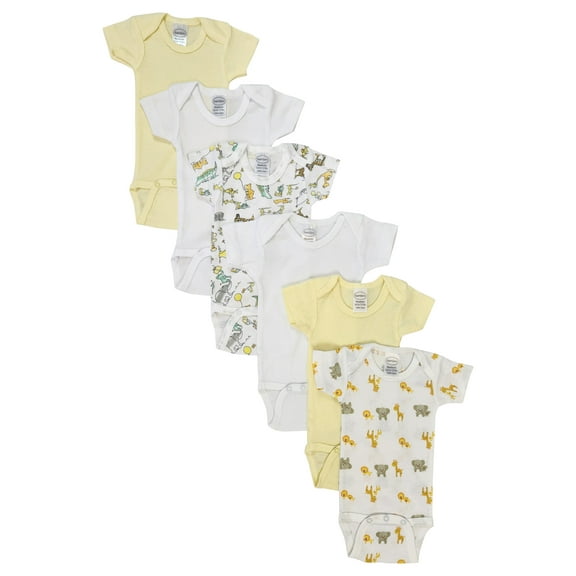 Unisex Baby 6 Pc Bodysuits