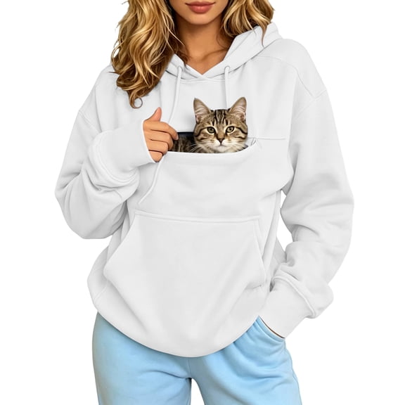 Pet Carrier Hoodie,Pet Pouch Hoodies with Pockets Hooded Sweatshirt | Pet hoodie carrier, long sleeve oversized large pouch pet hoodies lightweight dog pouch pullover tops, 440