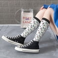 thumbnail image 3 of Lsque Colorful Hat Snowman Printed Crew Socks Men's Women's LightWeight Thin Casual Calf Socks ,Knee High Socks,Cotton Socks, 3 of 9