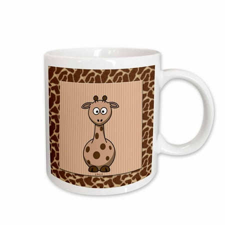

3dRose Giraffe with Giraffe Print Ceramic Mug 11-ounce