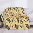 thumbnail image 3 of Naloa Bright Birds Flannel Blankets - Thick and Warm Blanket for Winter, Soft Fuzzy Plush King Blanket for All Seasons50"x40", 3 of 6