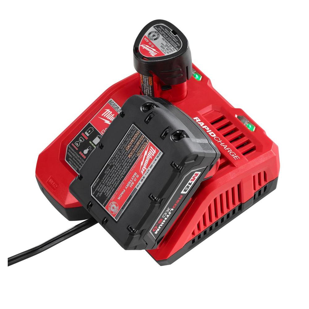 Milwaukee 48-59-1808 M12 and M18 12 Volt 18 Volt Lithium-Ion Multi-Volatge Rapid Battery Charger (Non-Retail Packaging) - 3