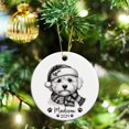 thumbnail image 6 of Personalized Maltipoo Ornament for Xmas 2025, Customized Name & Year Maltipoo Pencil Drawing Ornament, Gifts for Maltipoo Lovers, Maltipoo Wearing Santa Hat Ornament, Dog Ornament xRWuZx, 6 of 6