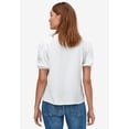 thumbnail image 2 of Ellos Women's Contrast Button-Front Blouse Shirt, 2 of 3