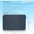 thumbnail image 2 of Tianle 12-Inch Laptop Tablet Sleeve Case for 2024-2014 Surface Pro 4/5/6/7/7+/8/9/10|Surface Laptop Go 1/2/3 12.4"|iPad Pro 12.9'' M2|Galaxy Tab S8+/S7+ Bag Water-Resistant Cover (Navy Blue), 2 of 7