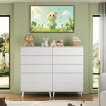 thumbnail image 5 of XgoodX 5 Drawer Dresser for Bedroom, Tall Wood Dresser, White Dressers Storage Organizer with Sturdy Metal Handle, Chest of Drawers for Living Room, Hallway, Closet, 5 of 9