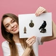 thumbnail image 6 of 1sheet Crow Rubber Stamps Vintage Books Clear Stamp Reusable Feather Transparent Silicone Decorative Seals for DIY Crafting Scrapbooking Greeting Card Making Photo Album Decoration, 6 of 6