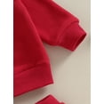 thumbnail image 6 of Jaweiwi Toddler Baby Boys Christmas Outfits 6 12 18 24 Months 2T 3T Santa Embroidery Long Sleeve Sweatshirts and Solid Color Long Pants 2Pcs Clothes Set, 6 of 9