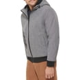 thumbnail image 3 of Dockers Men's Softshell Sherpa Lined Bomber Jacket, Heather Grey, 3X-Large Tall, 3 of 5