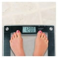 thumbnail image 2 of Luwei JB5824 Extra Wide Talking Scale-Visual & Voice Display Scale- Pounds Max-Tamper Glass-Extra Wide Width-Large LCD Display-Tap On & Off Auto Function, 2 of 3