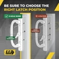 thumbnail image 6 of 8.5 Legacy Sliding Patio Glass Door Center Latch Handle Set Replacement - Sash Controls 2265 - Mortise Type, Fits 3-15/16 Screw Hole Spacing and Fits 1-1/4 to 2-1/4 Door Thickness, 6 of 6
