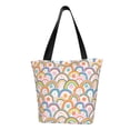 thumbnail image 1 of Disketp Rainbow Flowers for Women’s Casual Shoulder Tote Bag Cross-body Handbags for Shopping, Travel and Daily Use, 1 of 6