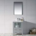 thumbnail image 2 of Blossom 24" Bathroom Vanity | Metal Grey | Solid Wood | Ceramic Sink | Freestanding, 2 of 6