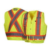 Hi-Vis Lime with Reflective Tape - Size Medium