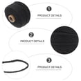 thumbnail image 4 of 1PC 100M Long 3MM Wide Natural Cotton Thread Braided Cotton Rope Tapestry Knitting Thread Multi-purpose Manual Woven Rope for Hanging Carpet Craft Making (Black), 4 of 9