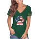 thumbnail image 1 of Blusa de manga corta de encaje informal con cuello en V de verano para mujer Fridja  bn8074, 1 of 7