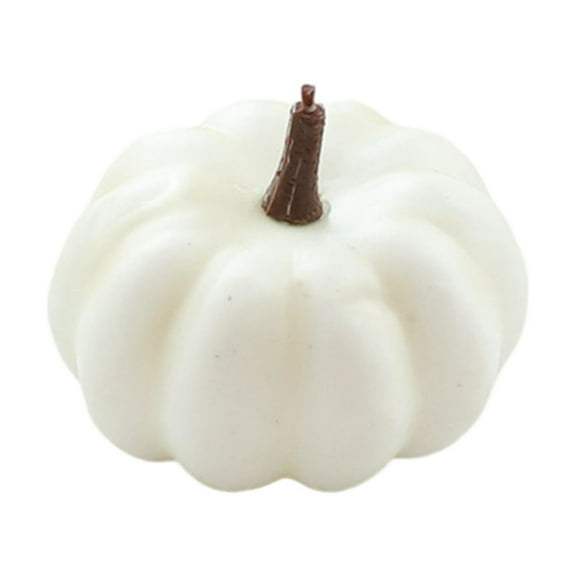 Simulation Pumpkin,artificial pumpkins for decorating faux pumpkins,Autumn Fake Small Pumpkin Fall Harvest Pumpkin,Simulation Mini Foam Pumpkins DIY Crafts Ornament,Lifelike Foam 6.5x9cm White