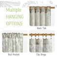 thumbnail image 5 of NICETOWN Floral Curtains Linen Blend Curtains for Living Room Paisley Flower Printed Cottage Rustic Curtains & Drapes for Bedroom Dining Room, Grey, 52"x84", 2 Panels, 5 of 7