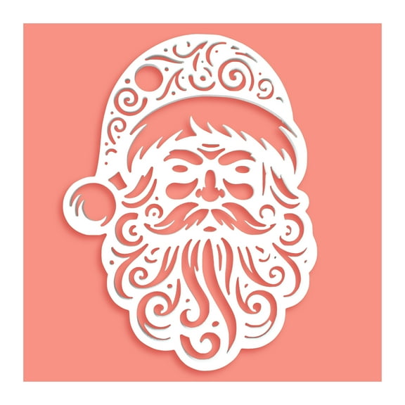 JennyGems Santa Sign, Christmas Decorations, Indoor Outdoor PVC, Winter Decor Wall Hanging, Made in USA