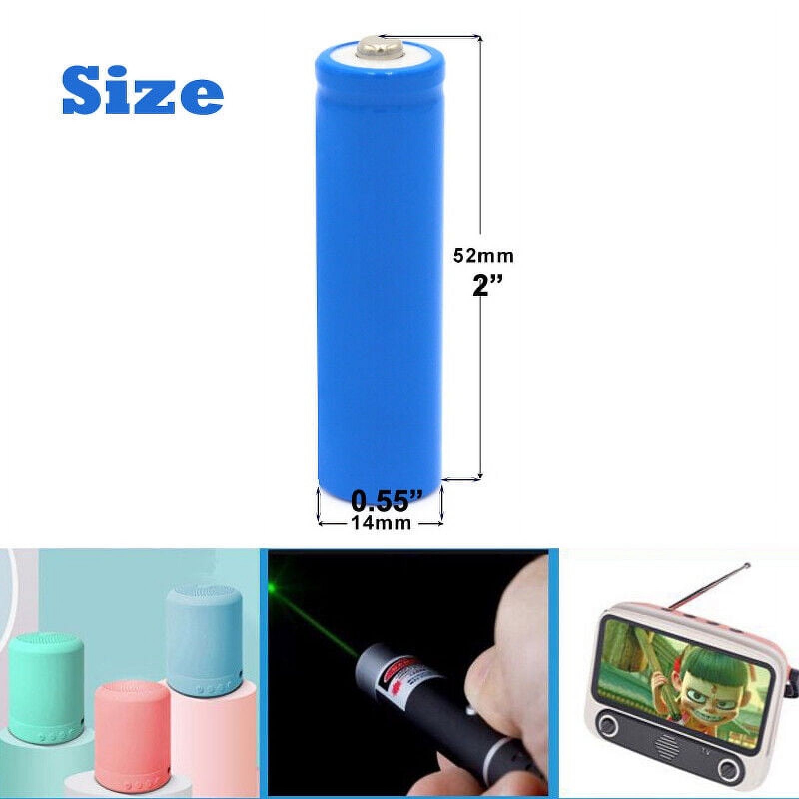 LIENIAO AA 3.7V 1200mAh Rechargeable Li-ion Batteries ICR 14500 Lithium Battery