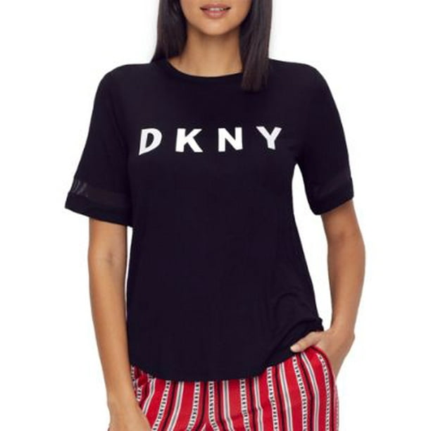 DKNY DKNY Womens Logo Knit Pajama Top StyleY2219484