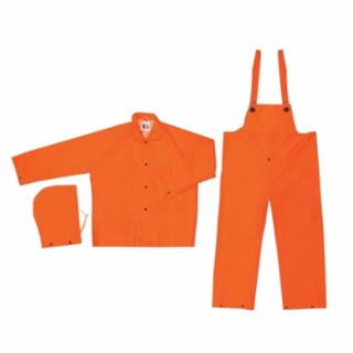 CLASSIC- .35MM- PVC/POLY- SUIT 3 PC FLUOR ORANGE (1 Count)