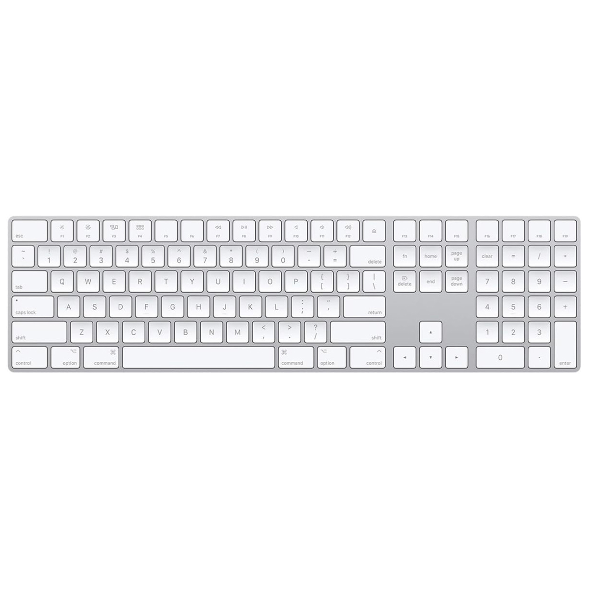 Apple Wireless USB-C Magic Keyboard with Numeric Keypad, US English, White