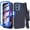Blue, variant on 6goodeals For Motorola Moto G Power 2025/ G Play 2025 Case with Belt Clip, Full Protection & Rotating Belt Clip Holster with Built in Kickstand, Built in Screen Protector Black