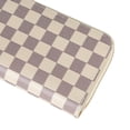 thumbnail image 5 of Coolmade Women's Checkered Zip Around Wallet and Phone Clutch - RFID Blocking with Card Holder Organizer -PU Vegan Leather, White, 5 of 7