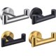 thumbnail image 3 of Juego de 2 ganchos de pared de acero inoxidable para baño y cocina, Bla, 3 of 3