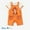 Orangewhite, variant on Disney Winnie the Pooh Baby Boys Girls 2 Pcs Graphic Tee with Striped Overall Sets Newborn to Infant