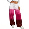 thumbnail image 6 of Hearthz Pajamas for Women Pants Drawstring Wide Leg Gradient Womens Lounge Pants Baggy Soft Comfy Lightweight Womens Sleep Pants, 6 of 7