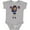 AC-Heather Grey, variant on African American Girl, Cheerleaders, Cheerleading Girls Baby Bodysuit