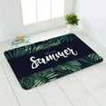 thumbnail image 4 of Tropical Palm Leaf Cactus a Pattern Door Mat Flannel Carpet Doormat Indoor Floor Mats Anti-Slip Rug, 4 of 6