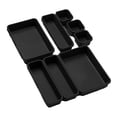 thumbnail image 3 of DOLITY 8 Pieces Tool Box Desk Drawer Organizer Lightweight Durable for Cart Cabinet Black, 3 of 9