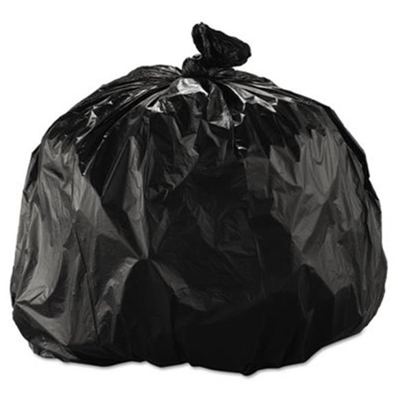 Integrated Bagging Systems IBSS334022K 33 gal 22 Micron High-Density Can Liner, Black - 33 x 40 in. - 25 Per Roll