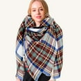 thumbnail image 4 of Foulard d'Automne et d'Hiver pour Femmes, Classique à Franges, à Carreaux, Tartan, Chaude, Douce, Grande Couverture, Châle, 4 of 5
