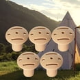 thumbnail image 1 of 5x protectores de Puntas de trekking shamjiam Alpenstock Antideslizante Beige, 1 of 9