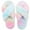 Happy Rainbow, variant on Fuzzy House Slippers for Women, Anti-Slip & Open Toe Scuff Style Home Shoes, Clouds Collection