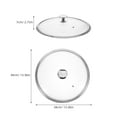 thumbnail image 7 of Universal Tempered Glass Lid for Cooking Pots, Pans, Frying Pans, and Skillets - , 1 Piece Cover, 7 of 7