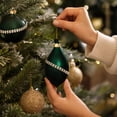 thumbnail image 6 of Christmas Ball Ornaments Flocked 8cm Velvet Christmas Tree Decorations Plastic Hanging Baubles Matte Holiday Ornament Window Display Party Decor Winter Home Decoration, 6 of 7