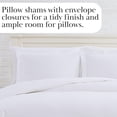 thumbnail image 2 of Southshore Fine Linens Duvet Cover Set, Full/Queen Size Duvet Cover with 2 Pillow Shams, Hidden Zipper Closure, Corner Ties, Wrinkle Free, Fade Resistant, White, 2 of 9