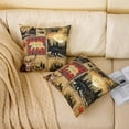 thumbnail image 2 of Erosebridal Bear Throw Pillow Cover 20"x20" 1 Pcs Rustic Cabin Country Pillow Case Cushion Cover Wood Farmhouse Grid Decorative Throw Pillowcase for Sofa Adult Cushion Case, 2 of 6