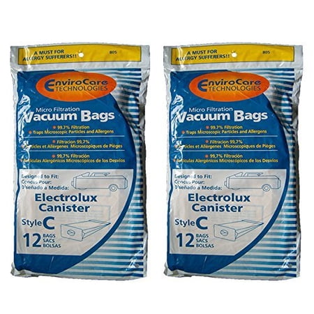 DVC Replacement Vacuum Bags For Panasonic Canister Vacuums - 3 Pack, 2-Ply, Fits Style C C3 & MC-125P