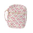 thumbnail image 2 of Neceser acolchado para maquillaje, neceser de viaje, práctico y moderno para mujer con bolsillo con cremallera. Arco y corazón, 2 of 9