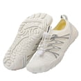 thumbnail image 5 of Mens Swim Shoes Quick-Dry Barefoot Non-Slip Athletic Sneakers Quick-Lace Breathable Mesh Toe Protection for Beach Hiking White,Size 10, 5 of 6