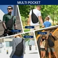 thumbnail image 6 of Sling Backpack Crossbody Chest Bag for Women Men Left and Right Shoulder Purse Water Repellent Gym Daypack, 6 of 7