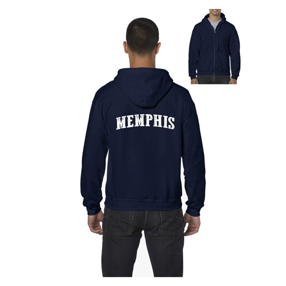 Men's Sweatshirt Full-Zip Pullover - Memphis
